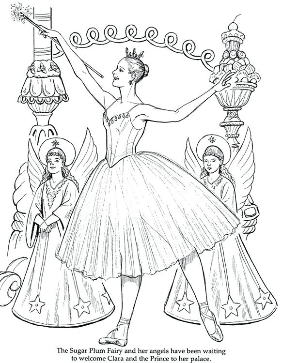 582x750 Nutcracker Ballet Coloring Pages