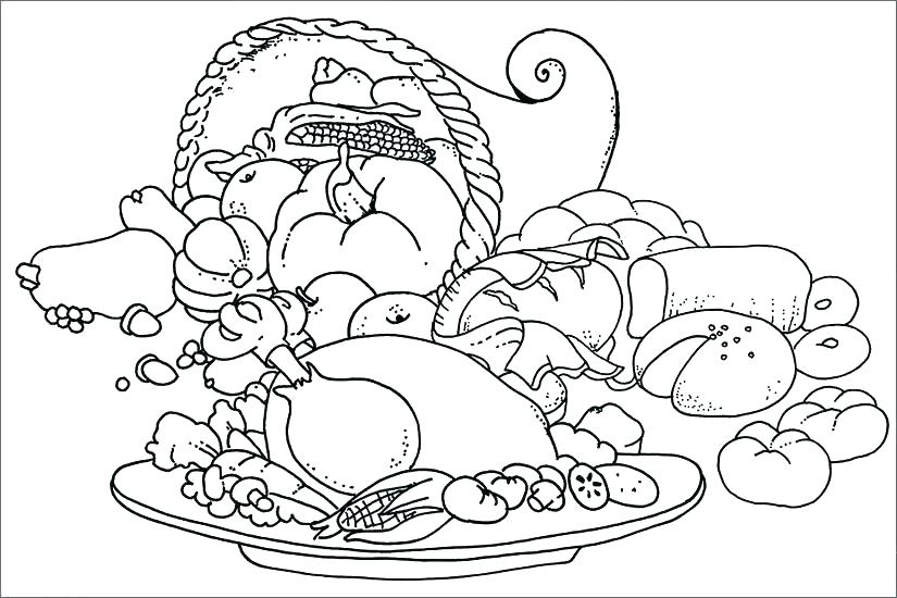 825x550 Printable Food Coloring Pages Healthy Food Coloring Page Healthy