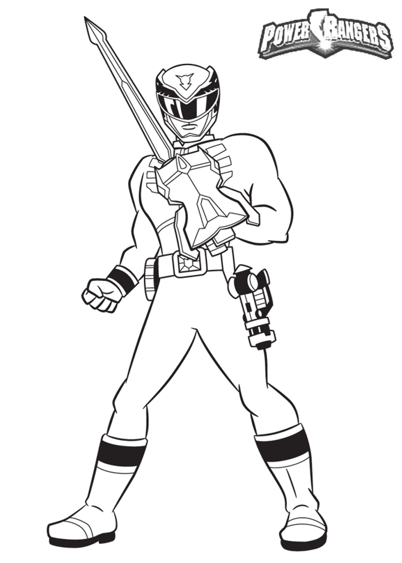 800x1120 Blue Power Rangers Coloring Pages
