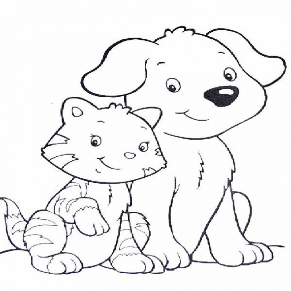 948x948 Latest Cat Coloring Pages Printable For Kids Big Animal Adult Wild