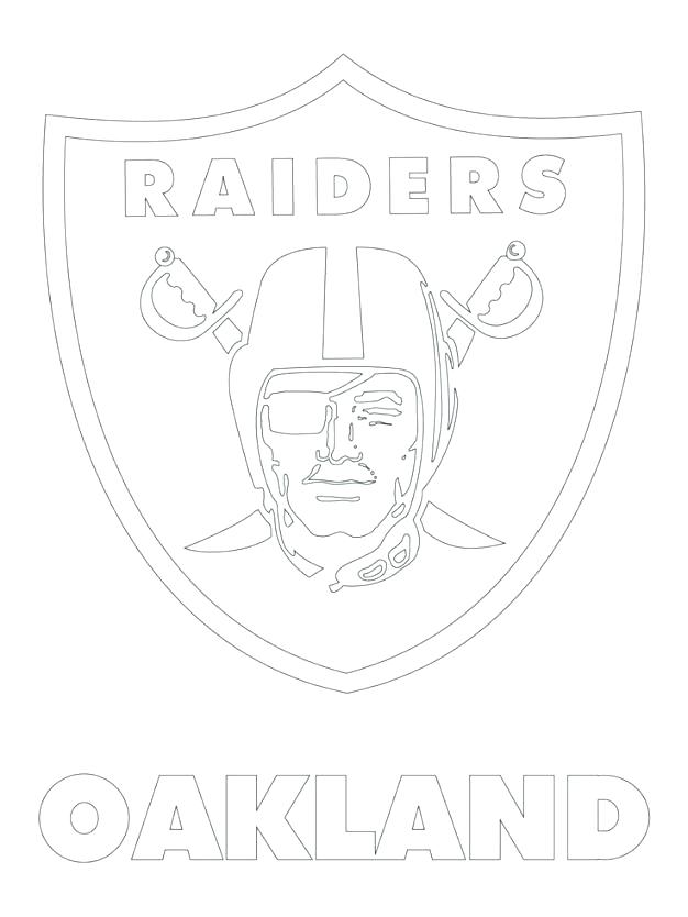 626x834 Oakland Raiders Coloring Pages