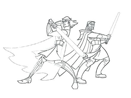 440x330 Coloring Pages Online To Print Obi Wan Clone Wars