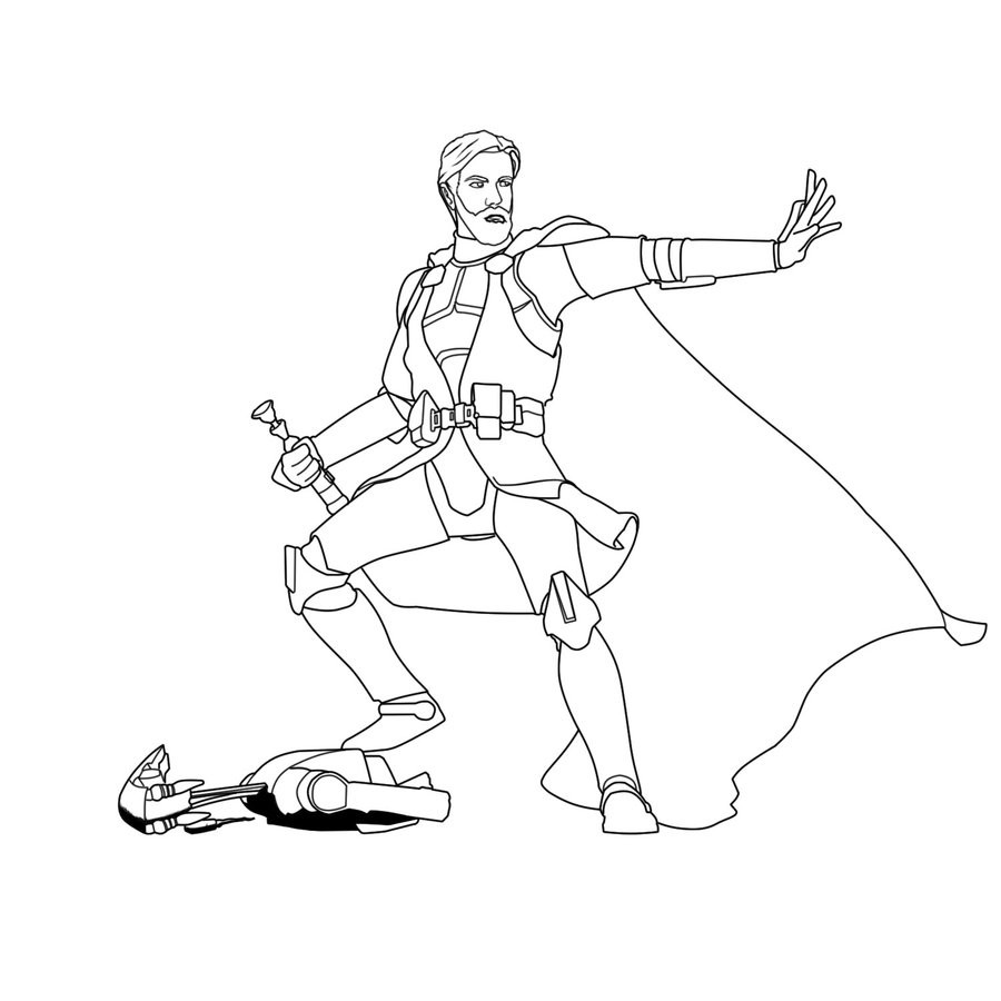900x900 Star Wars Coloring Pages Hellokids Com Showy Obi Wan