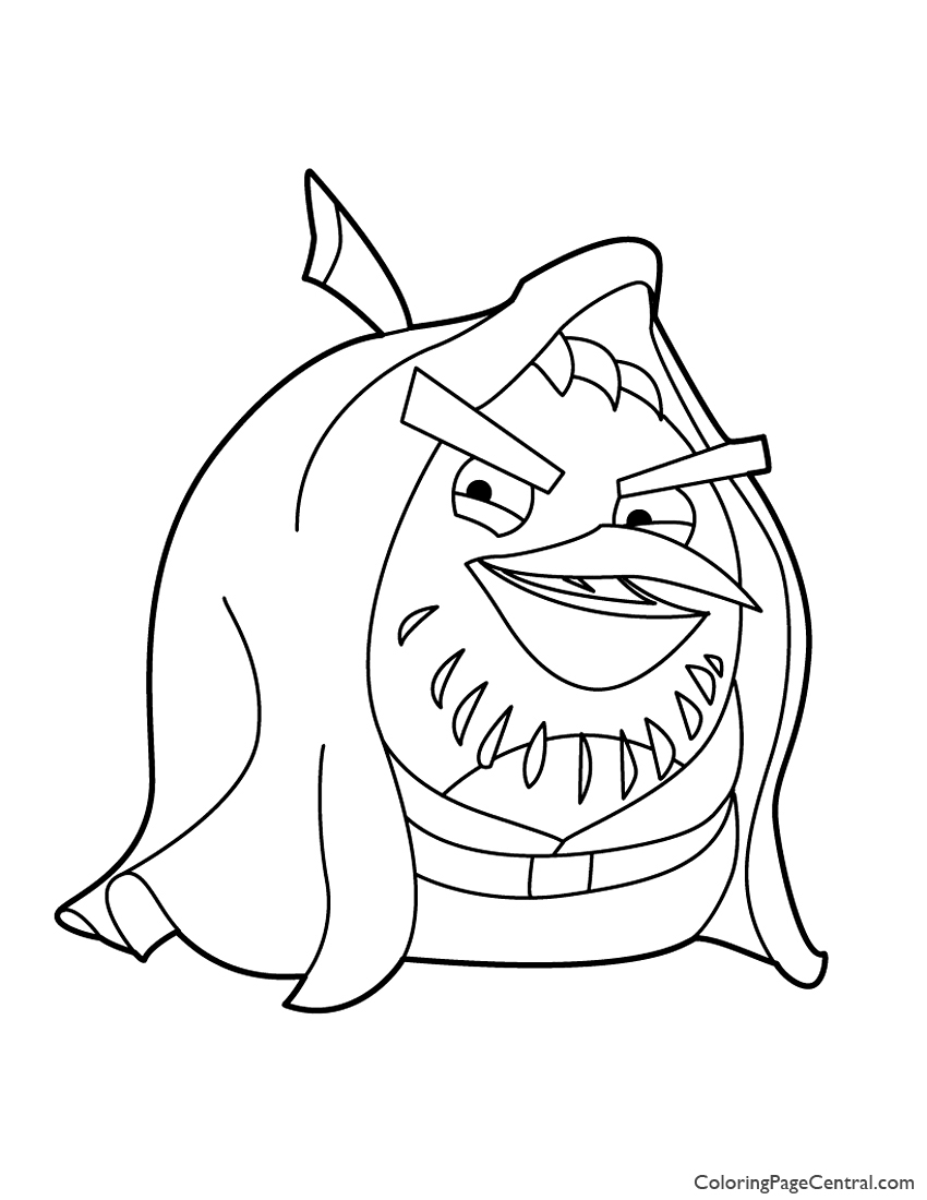 850x1100 Angry Birds Star Wars Obi Wan Kenobi Coloring Page Coloring