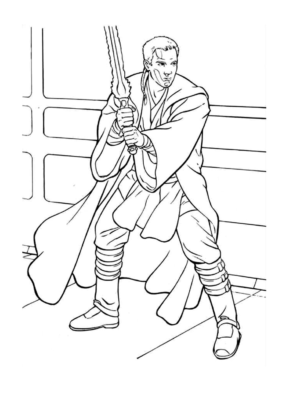 957x1330 Obi Wan Kenobi Coloring Pages To Print Coloring For Kids