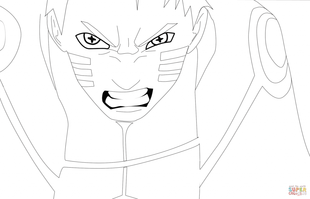 1024x659 Naruto Hokage Cartoon Coloring Page