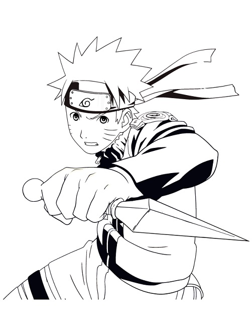 502x650 Naruto Shippuden Coloring Pages To Print Anime