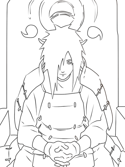 400x533 Madara Uchiha Coloring Pages Ideias Para A Casa