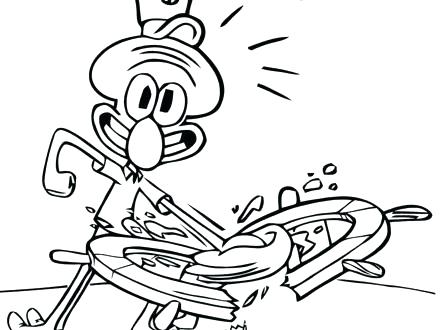 440x330 Squidward Coloring Pages Squidward Coloring Pages Print