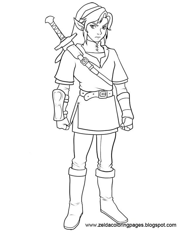 612x792 Zelda Coloring Pages