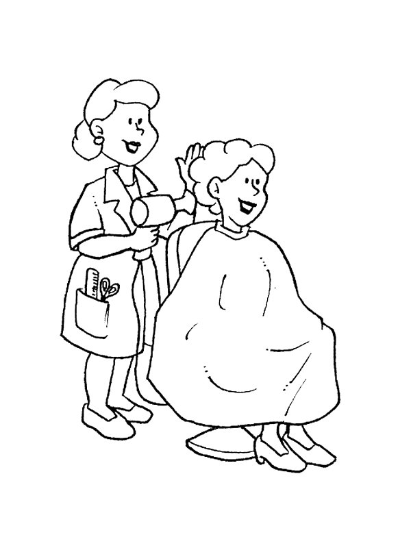 600x800 Occupations Coloring Pages Printable Fascinating Kidsnfun