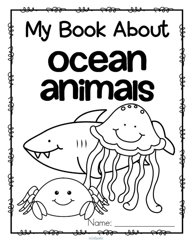 618x800 Set Of Activity Pages About Ocean Animals Jellyfish, Octopus