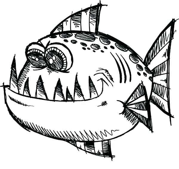 600x567 Ocean Fish Coloring Pages Fish Color Pages In Addition