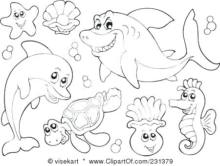 450x340 Marine Coloring Pages Marine Life Under The Ocean Floor Coloring