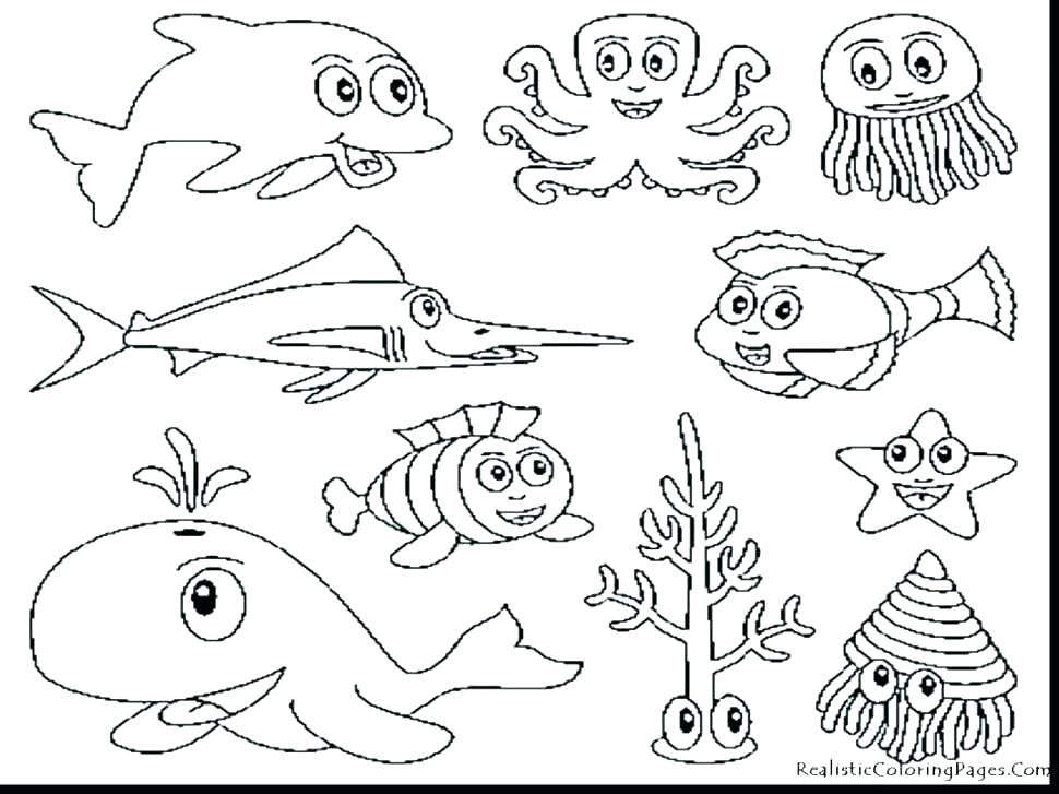 970x727 Printable Ocean Pictures Under The Ocean Coloring Pages Ocean