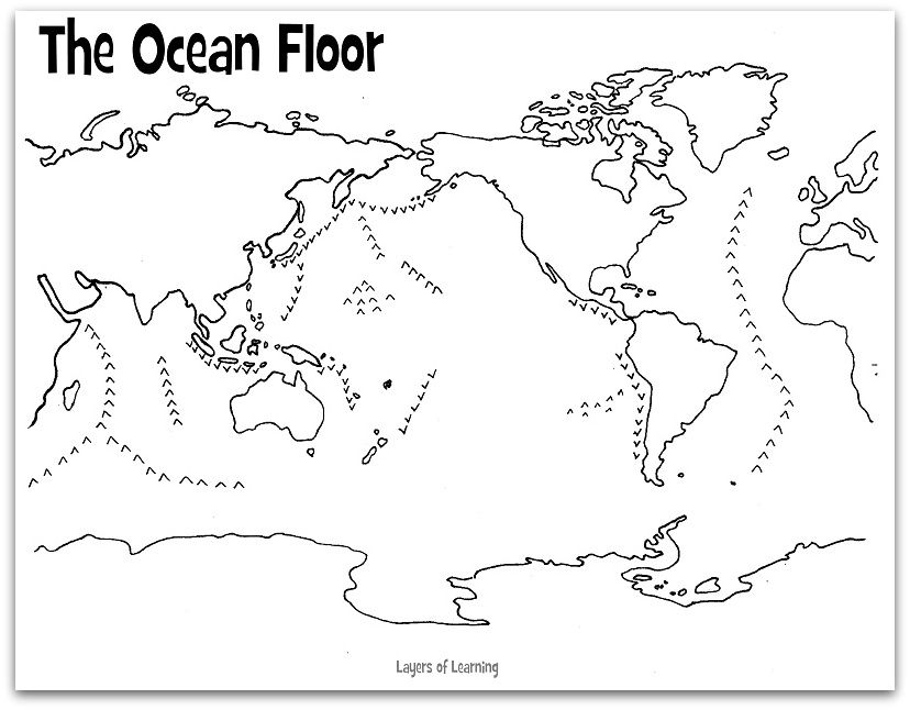 828x646 The Ocean Floor Free Printable, Ocean And Earth Science