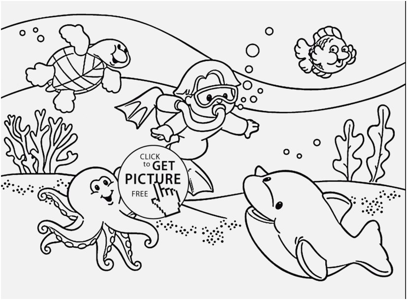 827x609 The Ideal Picture Underwater Coloring Pages Printable Perfect