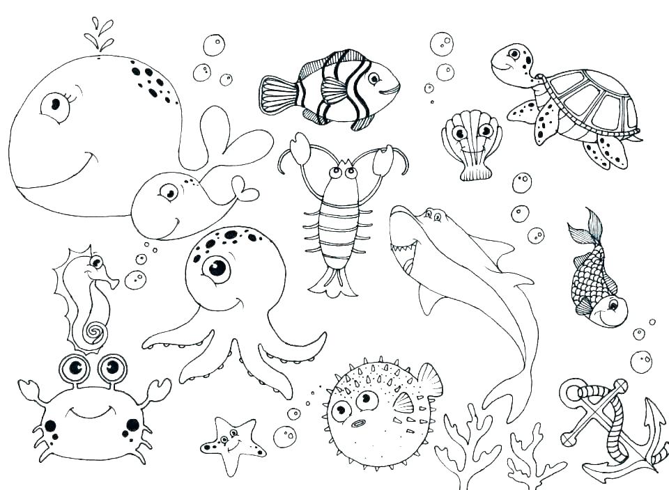 960x704 Ocean Coloring Page Ocean Scene Coloring Page Free Printable Ocean