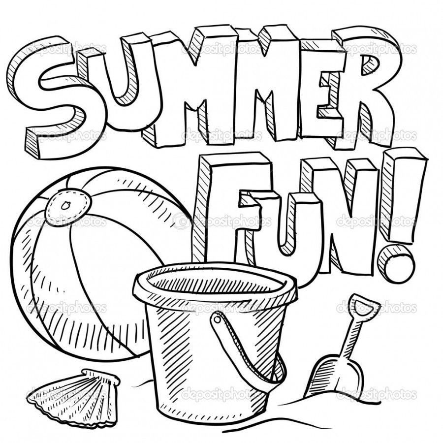 900x900 Last Minute Beach Themed Coloring Pages Printable For Kids