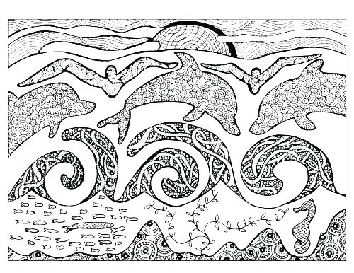 500x386 Ocean Scene Coloring Page Ocean Coloring Pages For Preschool