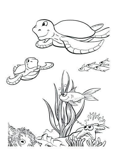 386x500 Ocean Coloring Page Seascape Ocean Coloring Page Printable Ocean