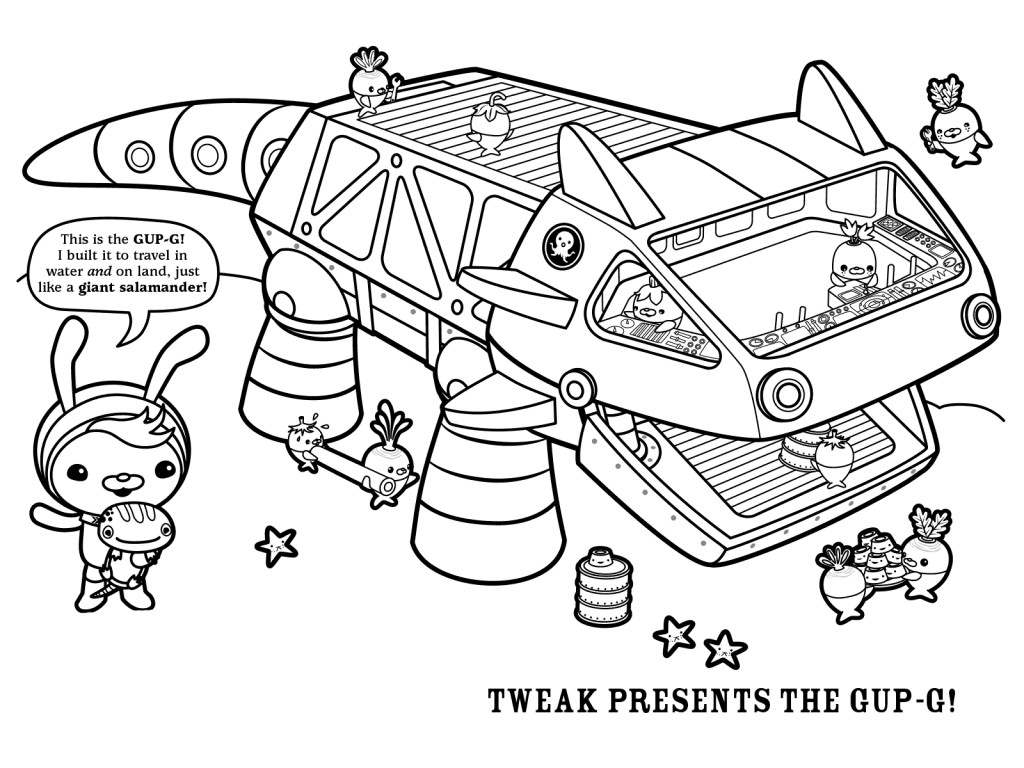 1024x768 Free Printable Octonauts Coloring Pages Adorable Acpra