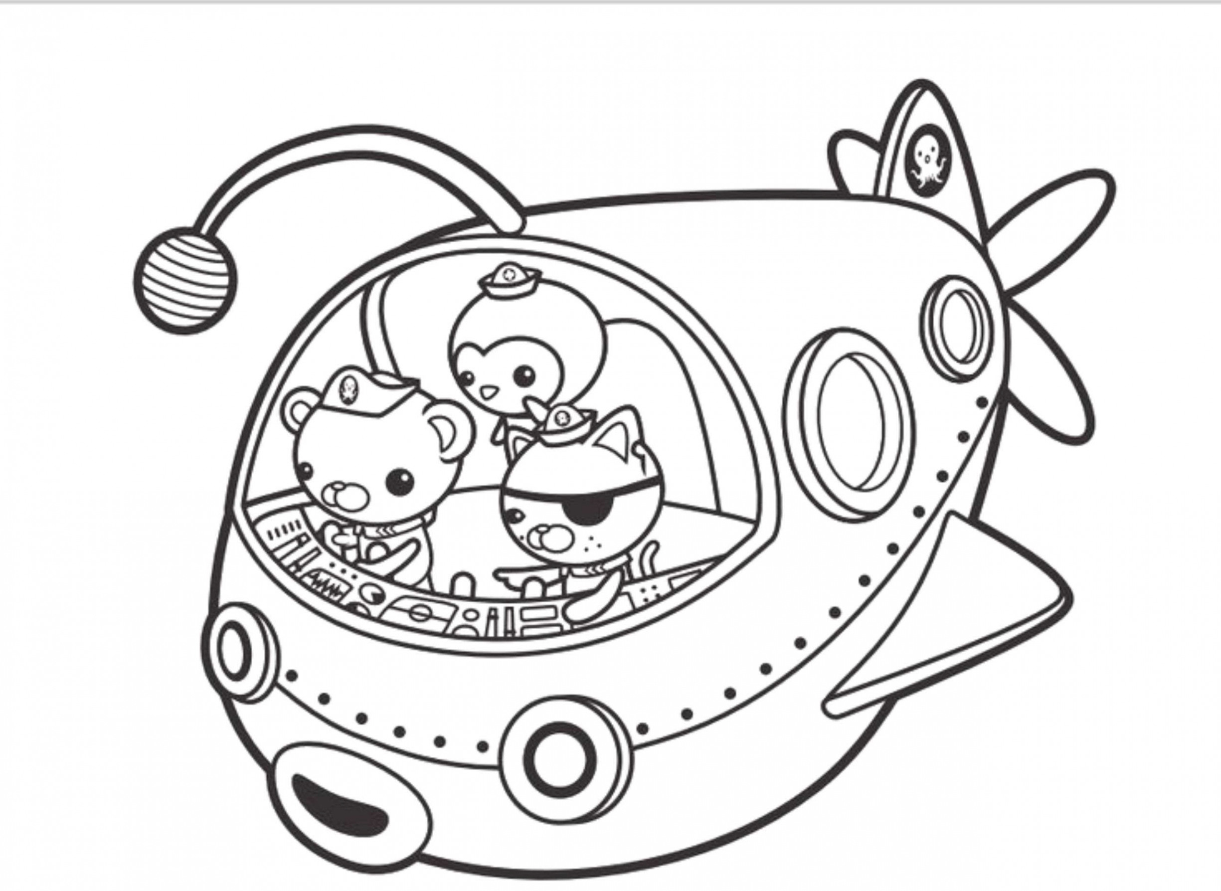 2449x1787 Free Printable Octonauts Coloring Pages Free Coloring Pages