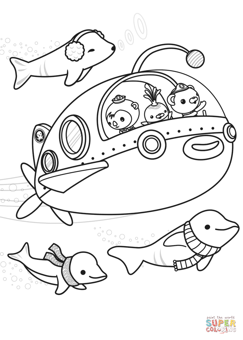 777x1087 The Octonauts Explore Coloring Page Free Printable Coloring Pages