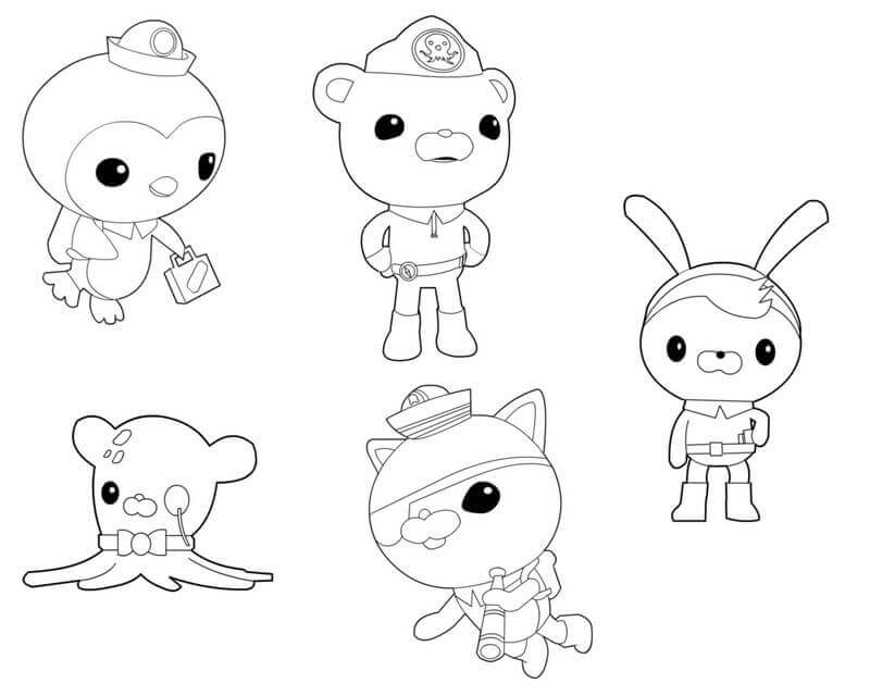 800x640 Free Printable Octonauts Coloring Pages