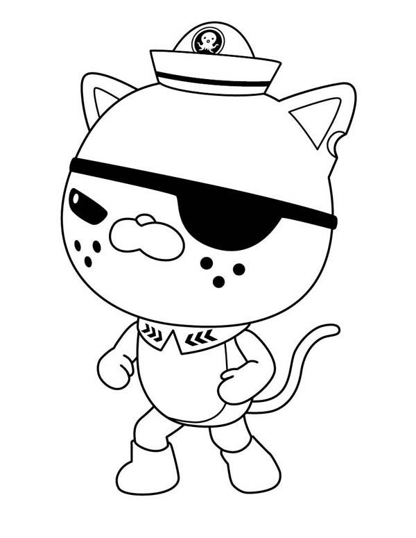 600x775 Awesome Kwazii Kitten From The Octonauts Coloring Page Kwazii