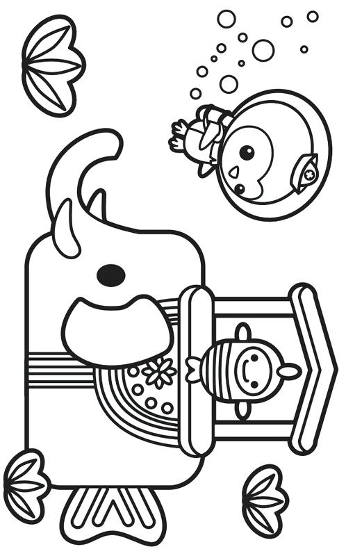 498x800 The Coloring Pages Octonauts Colouring Gup X Murs