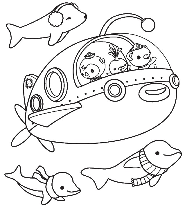 637x713 Octonauts Coloring Pages