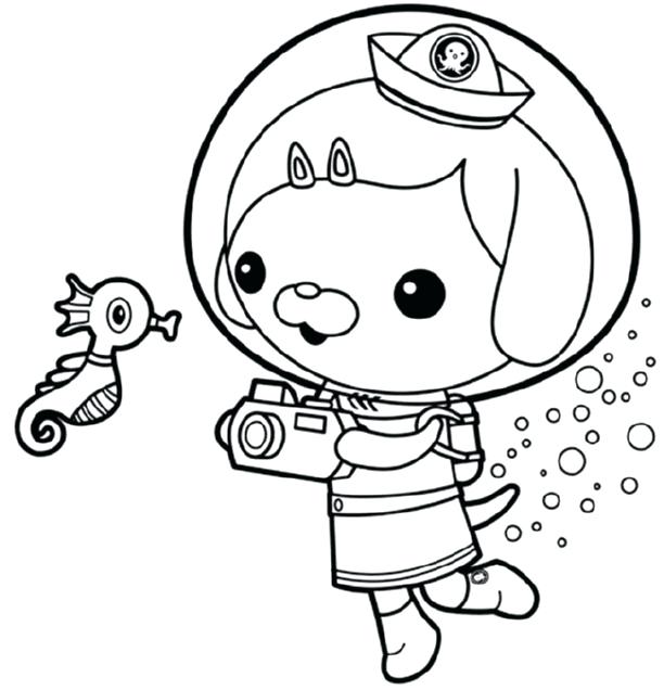 612x636 Coloring Pages Octonauts Free Dog Coloring Pages To Print