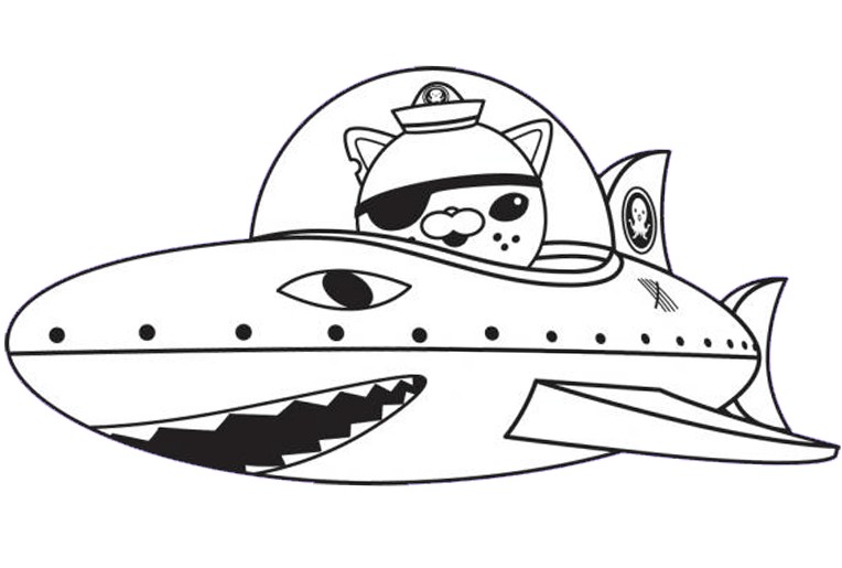 764x515 Octonauts Coloring Pages Kwazii Cat