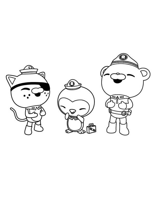600x775 The Octonauts, Kwazii And Peso And Captain Barnacles Laughing