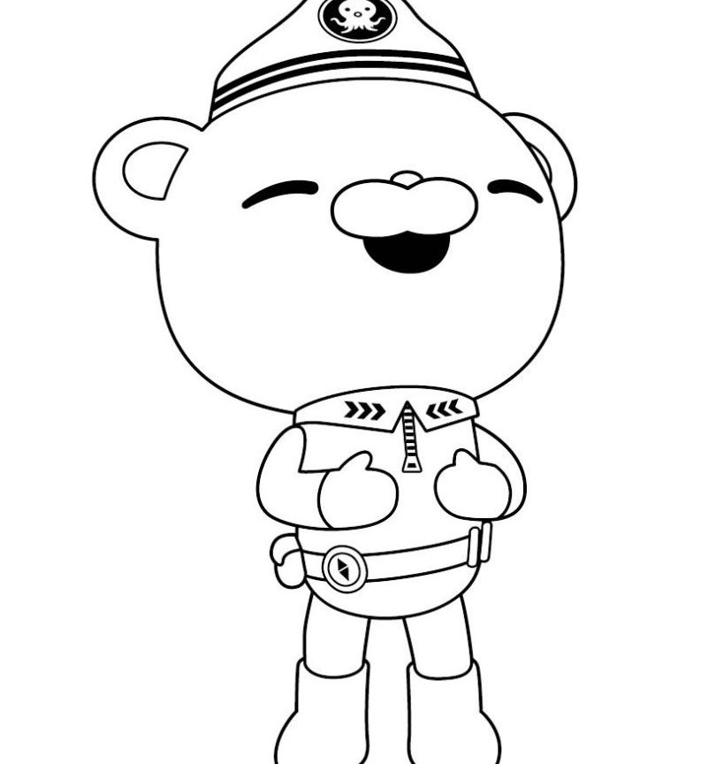 810x864 Octonauts Coloring Pages Free Printable General To Print And High
