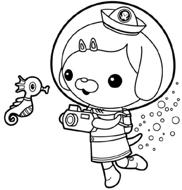 612x636 Octonauts Dashi Coloring Pages