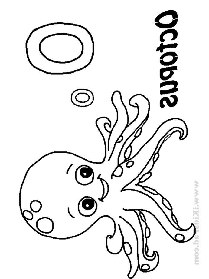691x921 Octopus Coloring Page For Preschoolers Coloring Pages Kids
