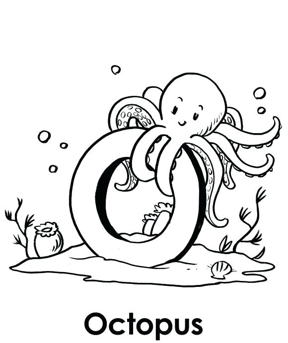 580x691 Octopus Coloring Page Octopus Coloring Pages O For Octopus