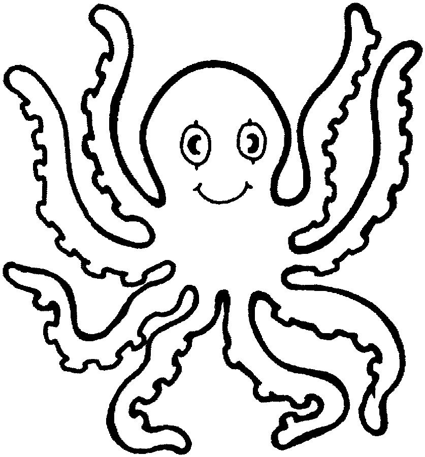837x900 Octopus Coloring Page Luxury Free Printable Octopus Coloring Pages