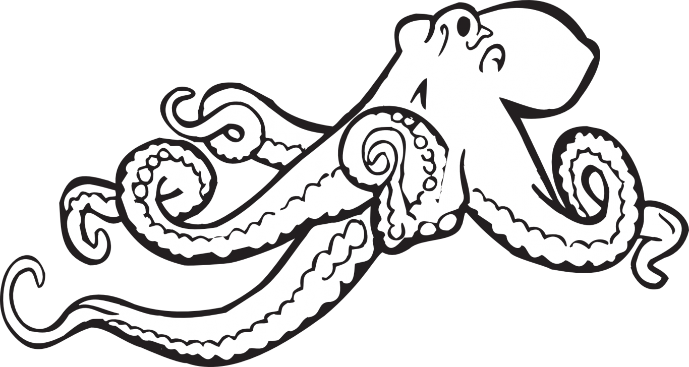 1366x728 Free Animals Octopus Printable Coloring Pages For Kids Cut