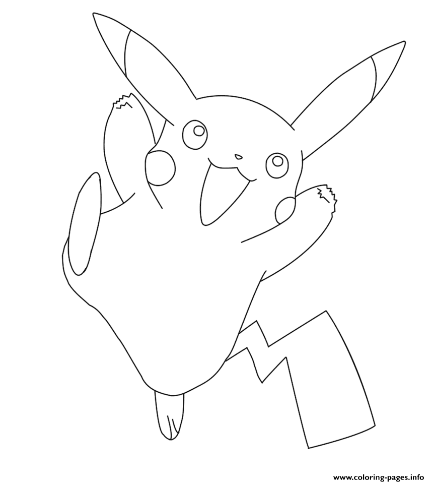 858x960 Pikachu Pokemon Go Coloring Pages Printable