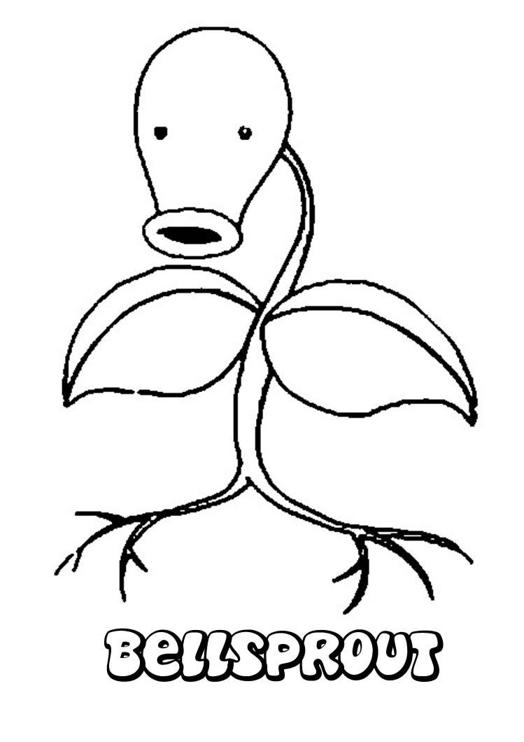 749x1060 Bellsprout Coloring Pages