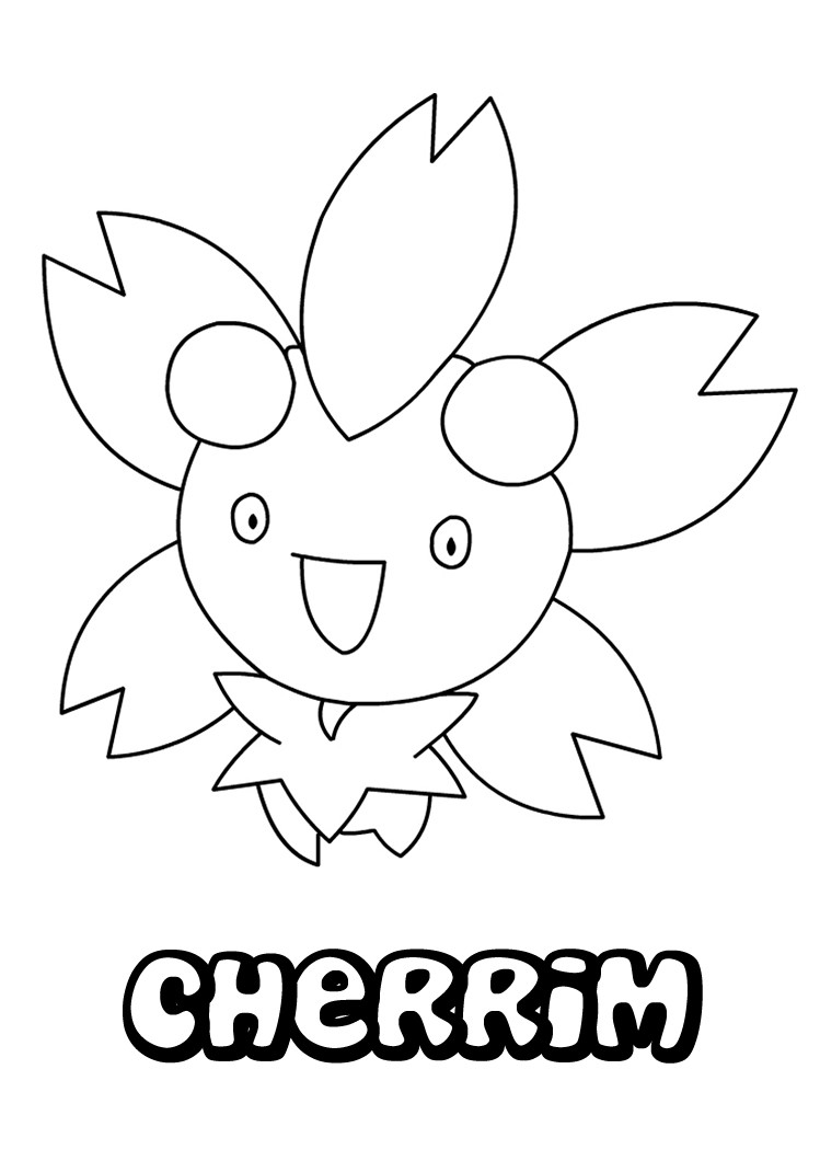 749x1060 Cherrim Coloring Pages