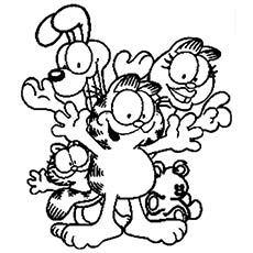 230x230 Garfield And Odie Coloring Pages So Much Food Coloring Page Free