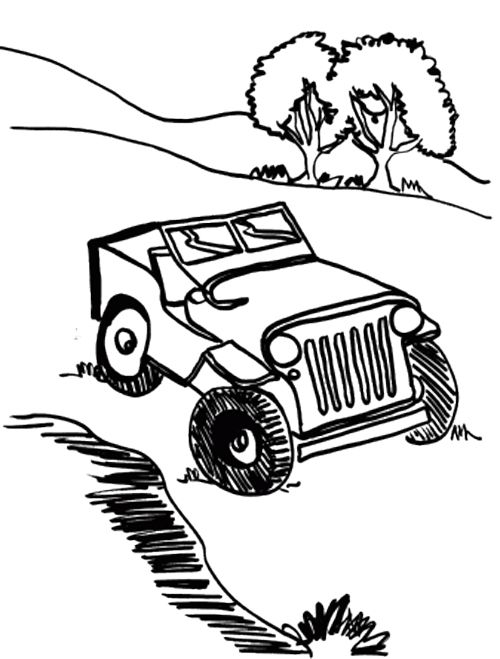 500x659 Car Off Road Coloring Page Cars Coloring Pages