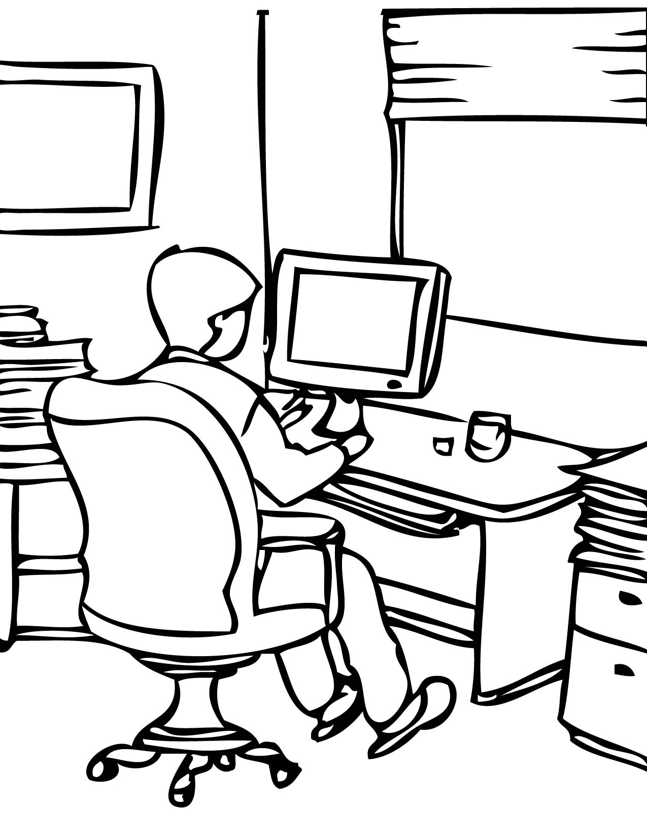 Download Office Coloring Pages at GetDrawings.com | Free for personal use Office Coloring Pages of your ...