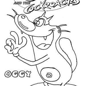 300x300 Oggy And The Cockroaches Coloring Pages For Kids Best Place To Color