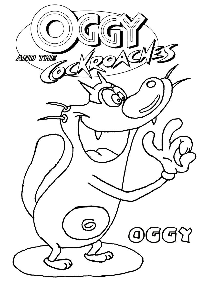 848x1200 Oggy And The Cockroaches Coloring