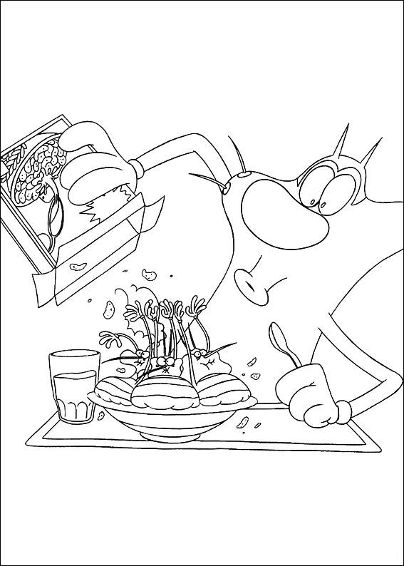 567x794 Kids N Coloring Pages Of Oggy And The Cockroaches
